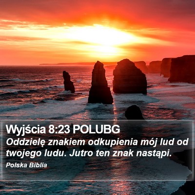 Wyjścia 8:23 POLUBG Bible Verse Image