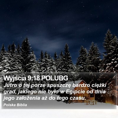 Wyjścia 9:18 POLUBG Bible Verse Image