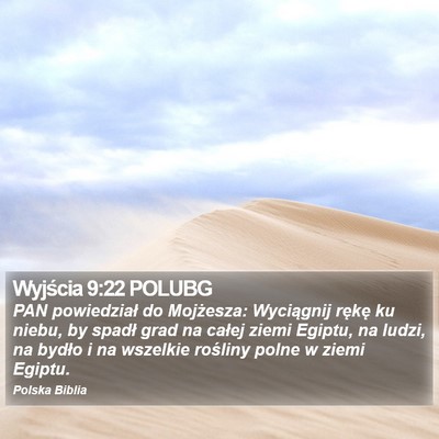 Wyjścia 9:22 POLUBG Bible Verse Image