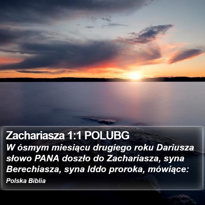 Zachariasza 1:1 POLUBG Bible Verse Image