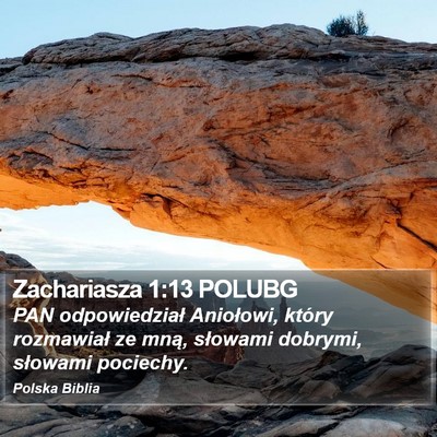 Zachariasza 1:13 POLUBG Bible Verse Image