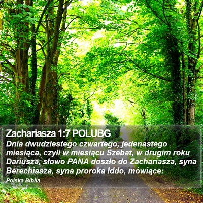 Zachariasza 1:7 POLUBG Bible Verse Image