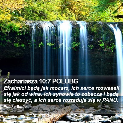 Zachariasza 10:7 POLUBG Bible Verse Image