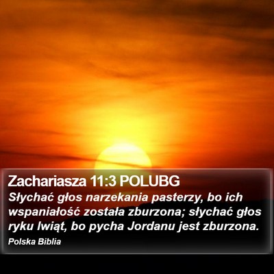 Zachariasza 11:3 POLUBG Bible Verse Image