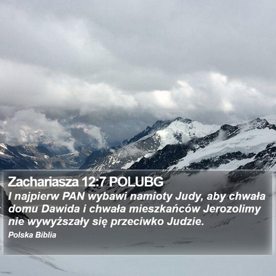 Zachariasza 12:7 POLUBG Bible Verse Image