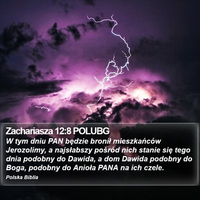 Zachariasza 12:8 POLUBG Bible Verse Image