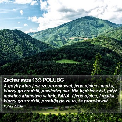 Zachariasza 13:3 POLUBG Bible Verse Image