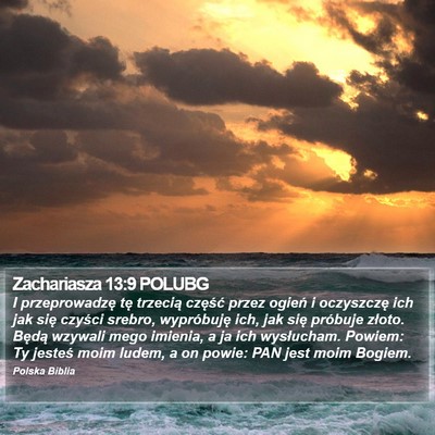 Zachariasza 13:9 POLUBG Bible Verse Image