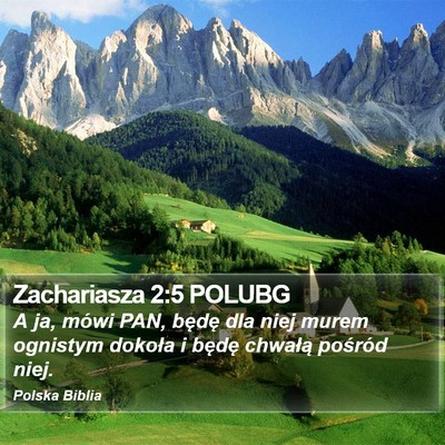 Zachariasza 2:5 POLUBG Bible Verse Image