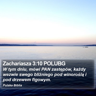 Zachariasza 3:10 POLUBG Bible Verse Image