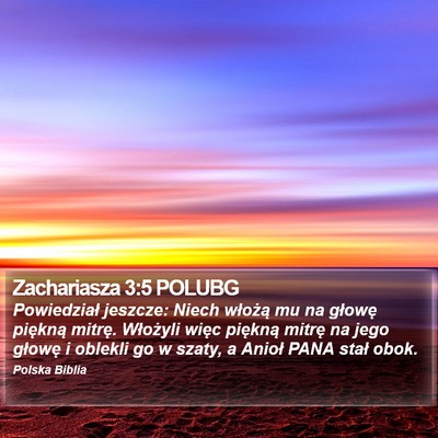 Zachariasza 3:5 POLUBG Bible Verse Image