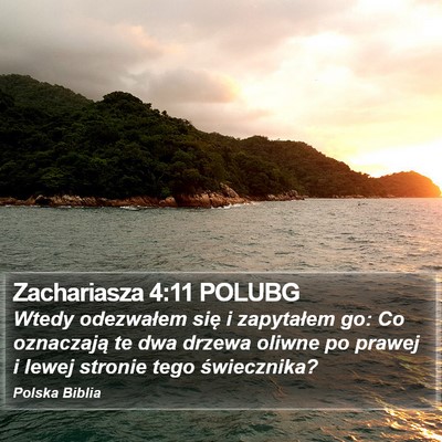 Zachariasza 4:11 POLUBG Bible Verse Image