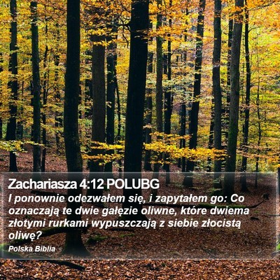 Zachariasza 4:12 POLUBG Bible Verse Image