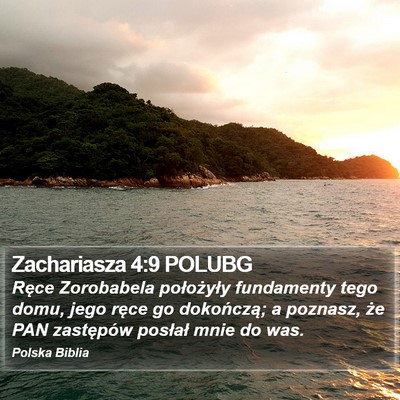 Zachariasza 4:9 POLUBG Bible Verse Image