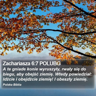 Zachariasza 6:7 POLUBG Bible Verse Image