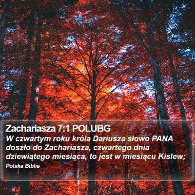 Zachariasza 7:1 POLUBG Bible Verse Image