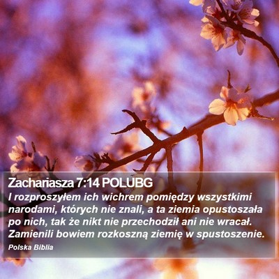 Zachariasza 7:14 POLUBG Bible Verse Image