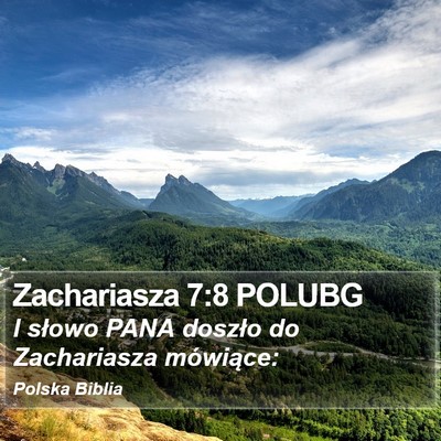 Zachariasza 7:8 POLUBG Bible Verse Image