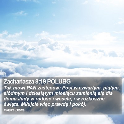 Zachariasza 8:19 POLUBG Bible Verse Image
