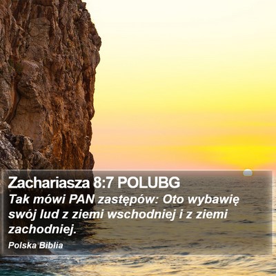 Zachariasza 8:7 POLUBG Bible Verse Image