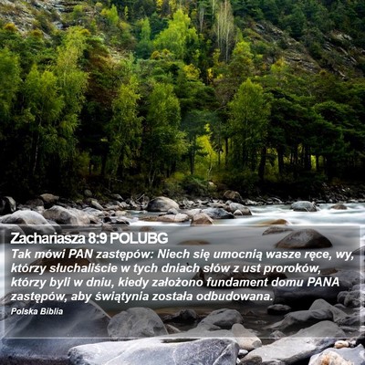 Zachariasza 8:9 POLUBG Bible Verse Image