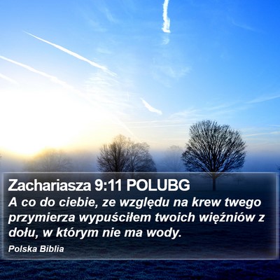 Zachariasza 9:11 POLUBG Bible Verse Image