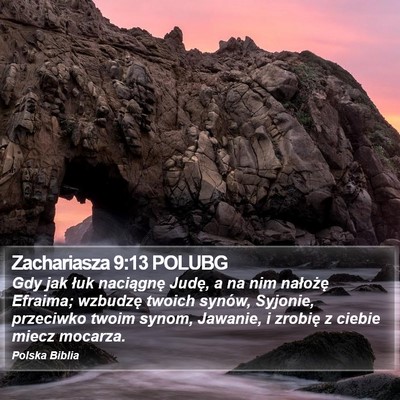 Zachariasza 9:13 POLUBG Bible Verse Image