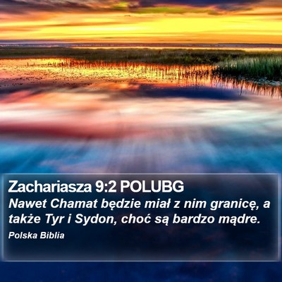 Zachariasza 9:2 POLUBG Bible Verse Image