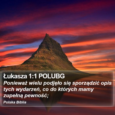 Łukasza 1:1 POLUBG Bible Verse Image