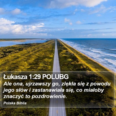 Łukasza 1:29 POLUBG Bible Verse Image