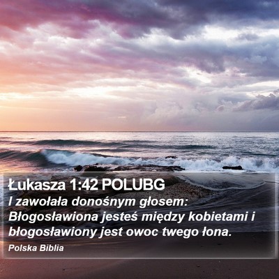 Łukasza 1:42 POLUBG Bible Verse Image