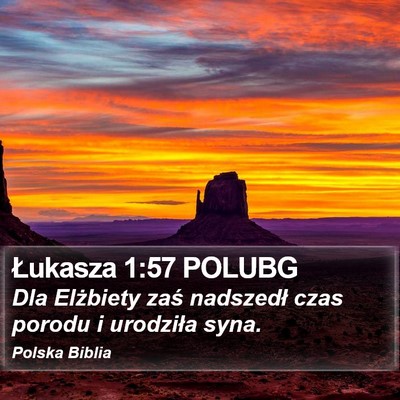 Łukasza 1:57 POLUBG Bible Verse Image