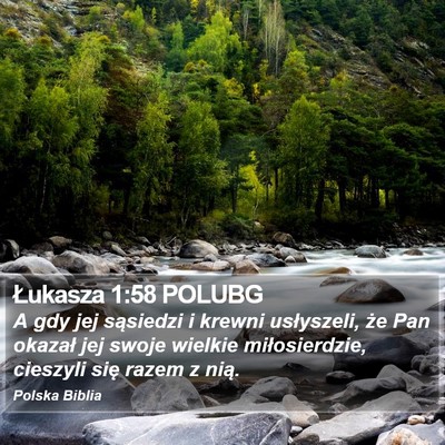 Łukasza 1:58 POLUBG Bible Verse Image