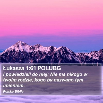 Łukasza 1:61 POLUBG Bible Verse Image