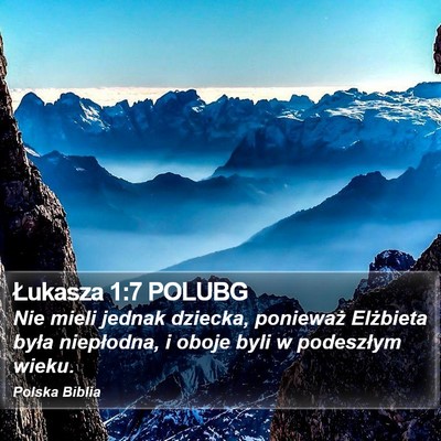 Łukasza 1:7 POLUBG Bible Verse Image