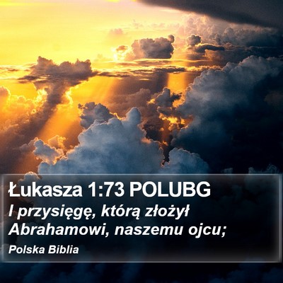 Łukasza 1:73 POLUBG Bible Verse Image
