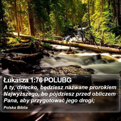 Łukasza 1:76 POLUBG Bible Verse Image