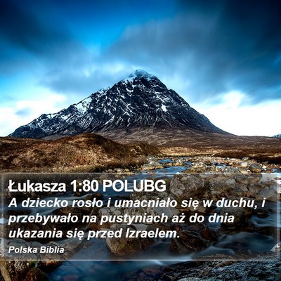 Łukasza 1:80 POLUBG Bible Verse Image