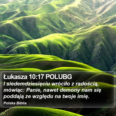 Łukasza 10:17 POLUBG Bible Verse Image