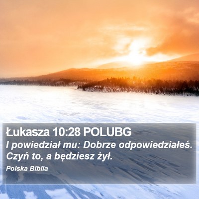 Łukasza 10:28 POLUBG Bible Verse Image
