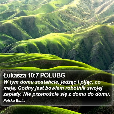 Łukasza 10:7 POLUBG Bible Verse Image