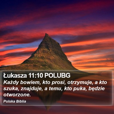 Łukasza 11:10 POLUBG Bible Verse Image