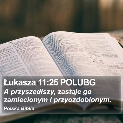 Łukasza 11:25 POLUBG Bible Verse Image