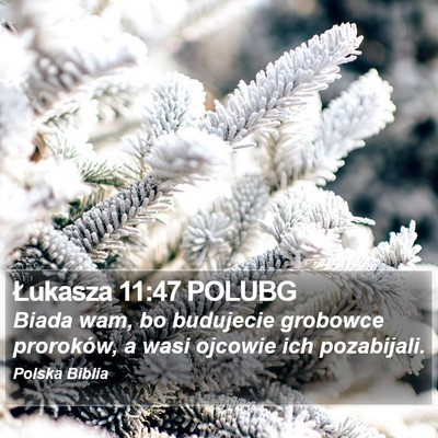 Łukasza 11:47 POLUBG Bible Verse Image
