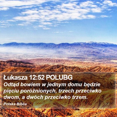 Łukasza 12:52 POLUBG Bible Verse Image
