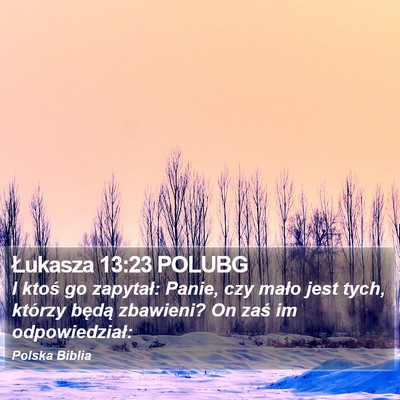 Łukasza 13:23 POLUBG Bible Verse Image