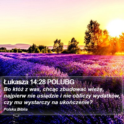 Łukasza 14:28 POLUBG Bible Verse Image