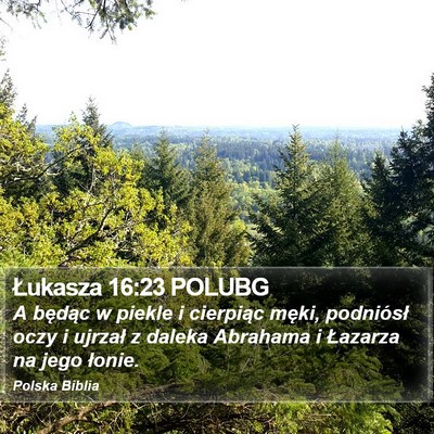 Łukasza 16:23 POLUBG Bible Verse Image
