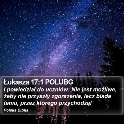 Łukasza 17:1 POLUBG Bible Verse Image