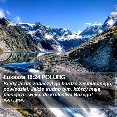Łukasza 18:24 POLUBG Bible Verse Image